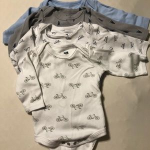 Hudson Baby Unisex Long Sleeve Bodysuits 4-count